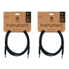 D'Addario Classic Series 10' Straight/Straight Instrument Cable 2 Pack Bundle Accessories / Cables