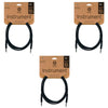 D'Addario Classic Series 10' Straight/Straight Instrument Cable 3 Pack Bundle Accessories / Cables