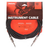 D'Addario Custom Series Braided Instrument Cable Black 15' Accessories / Cables