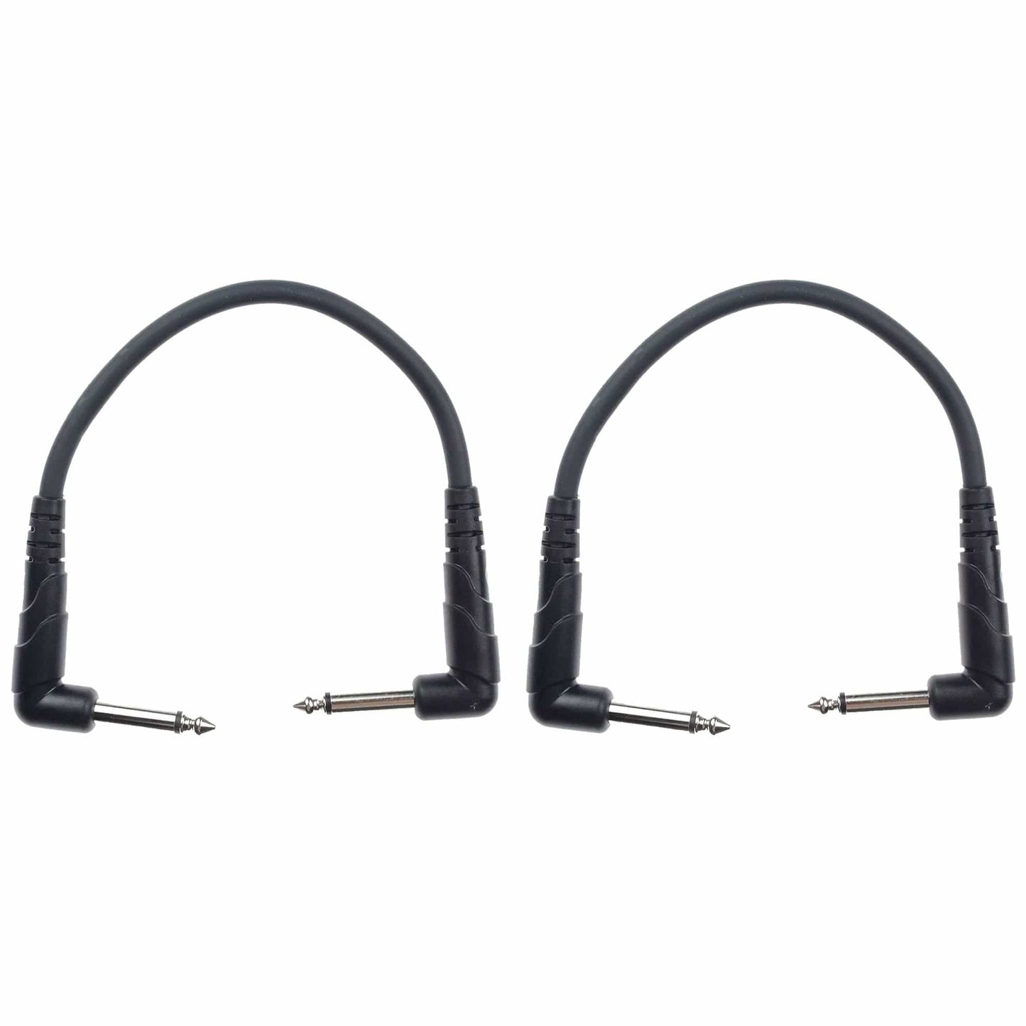 D'Addario Right Angle 6" Patch Cable 3 Pack (0.5') 2 Pack Bundle Accessories / Cables