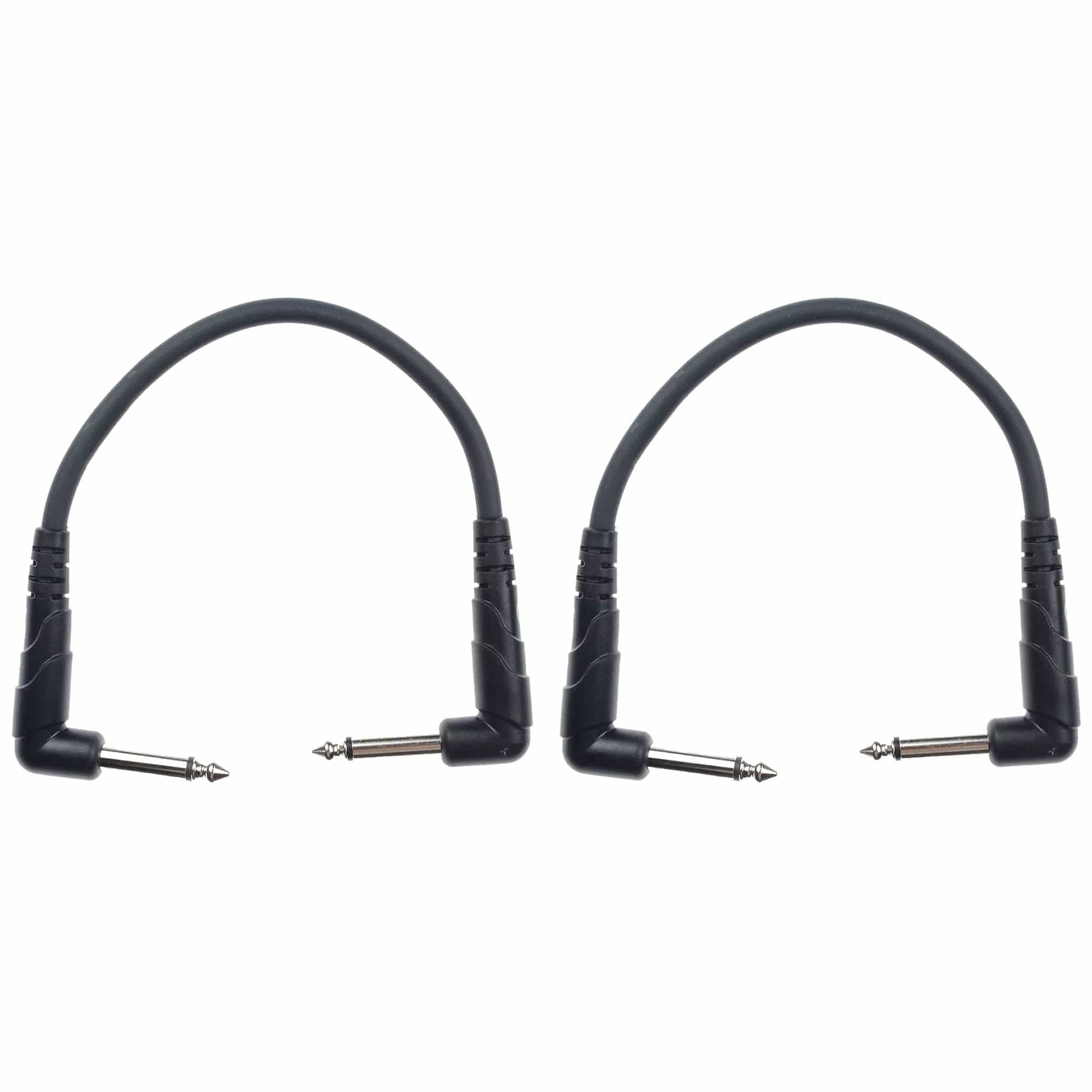D'Addario Right Angle 6" Patch Cable 3 Pack (0.5') 2 Pack Bundle Accessories / Cables