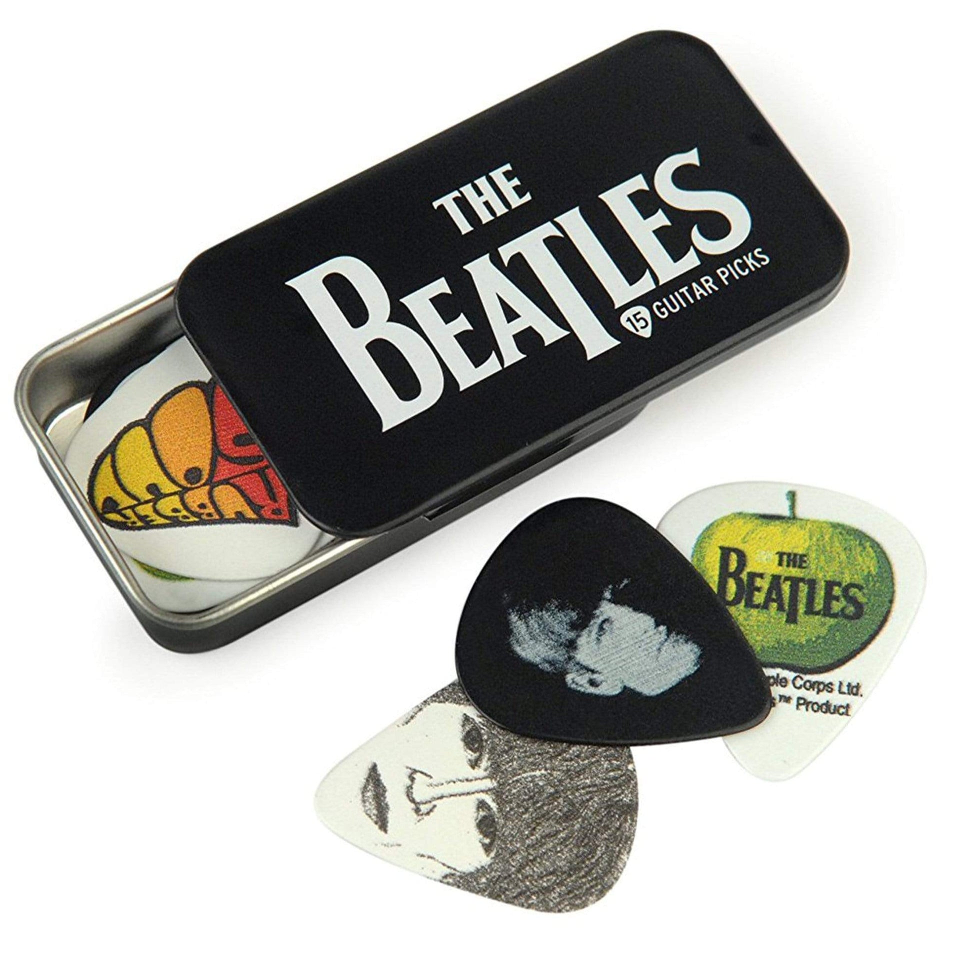 D'Addario Beatles Pick Tin Logo Medium 3 Pack Bundle Accessories / Picks