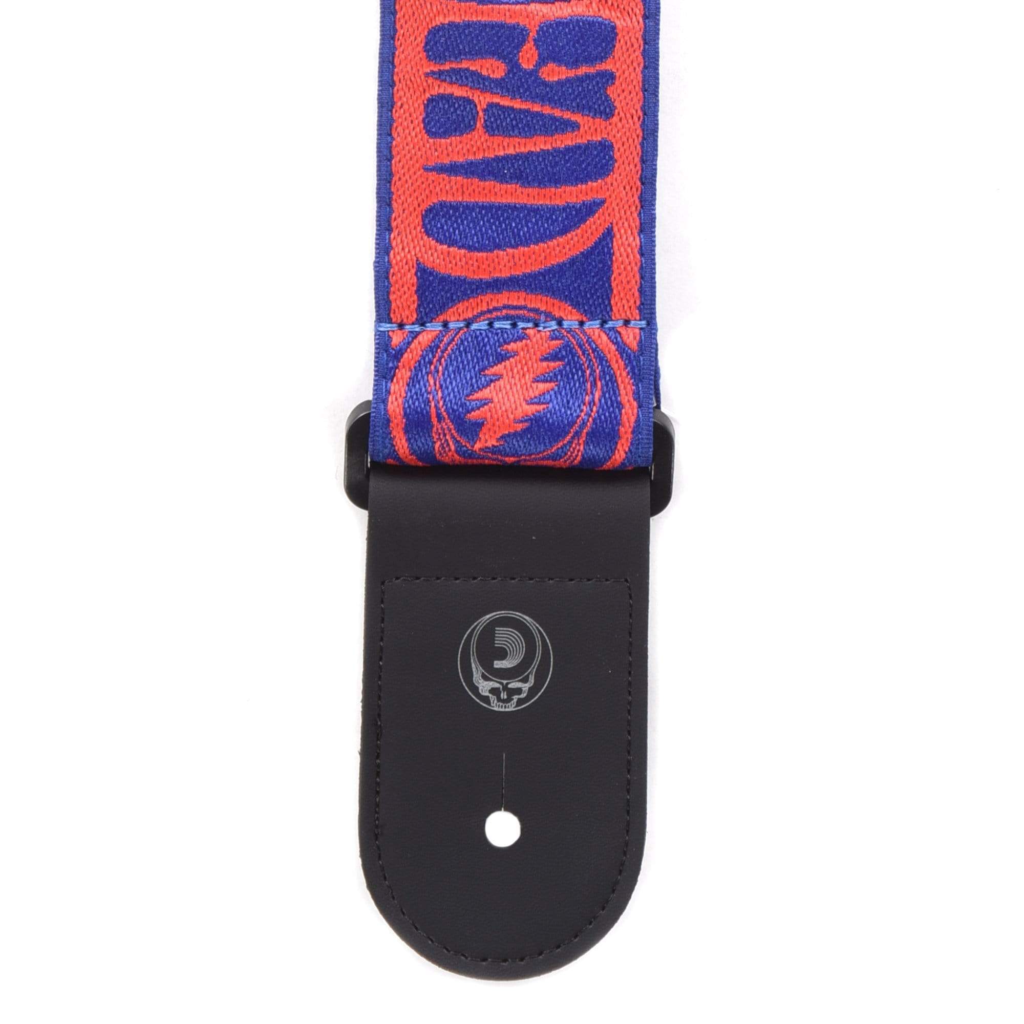 D'Addario 50mm Grateful Dead Woven Steal Your Face Strap Red/Blue Accessories / Straps