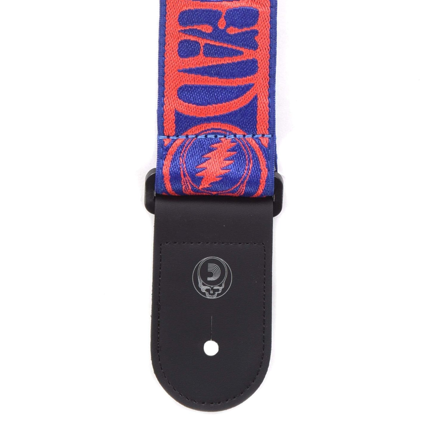 D'Addario 50mm Grateful Dead Woven Steal Your Face Strap Red/Blue Accessories / Straps