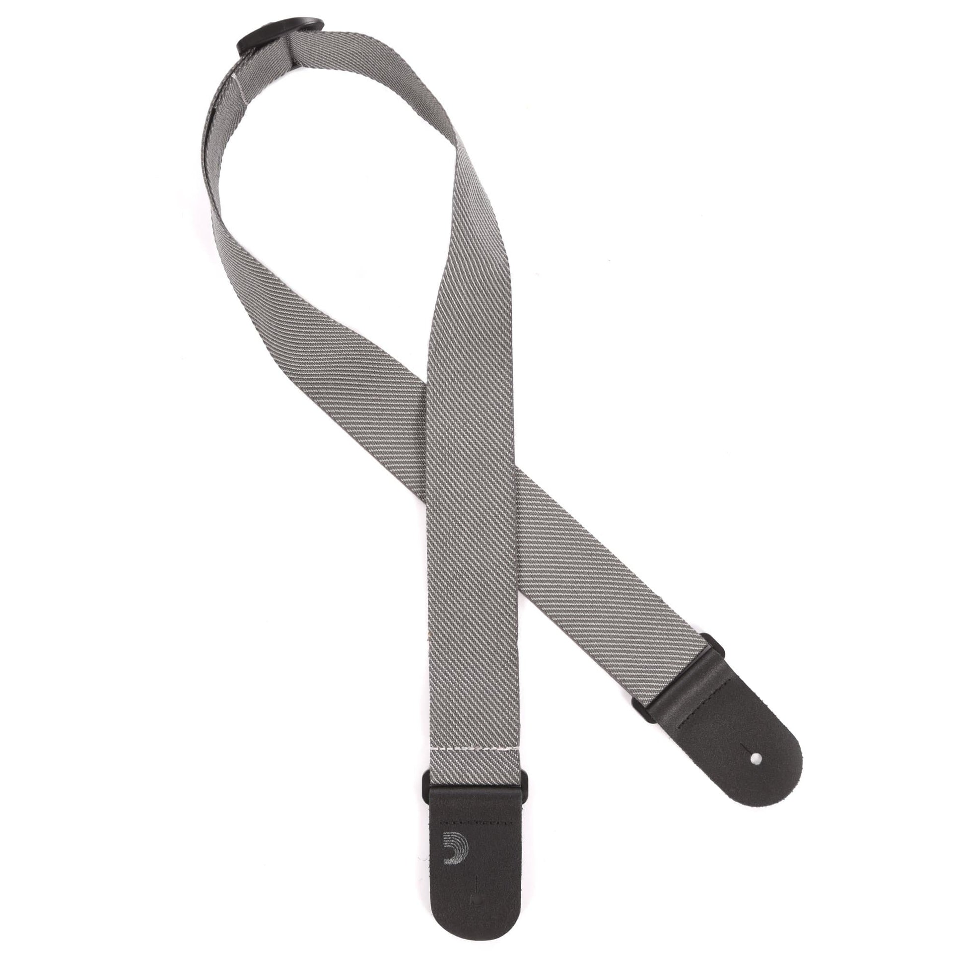 D'Addario Classic Tweed Guitar Strap Grey Accessories / Straps