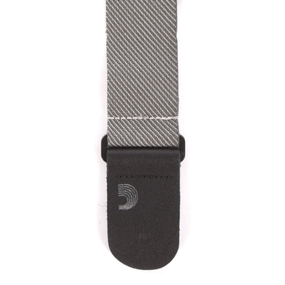 D'Addario Classic Tweed Guitar Strap Grey Accessories / Straps