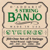 D'Addario J60 5-String Banjo Strings Accessories / Strings / Banjo Strings