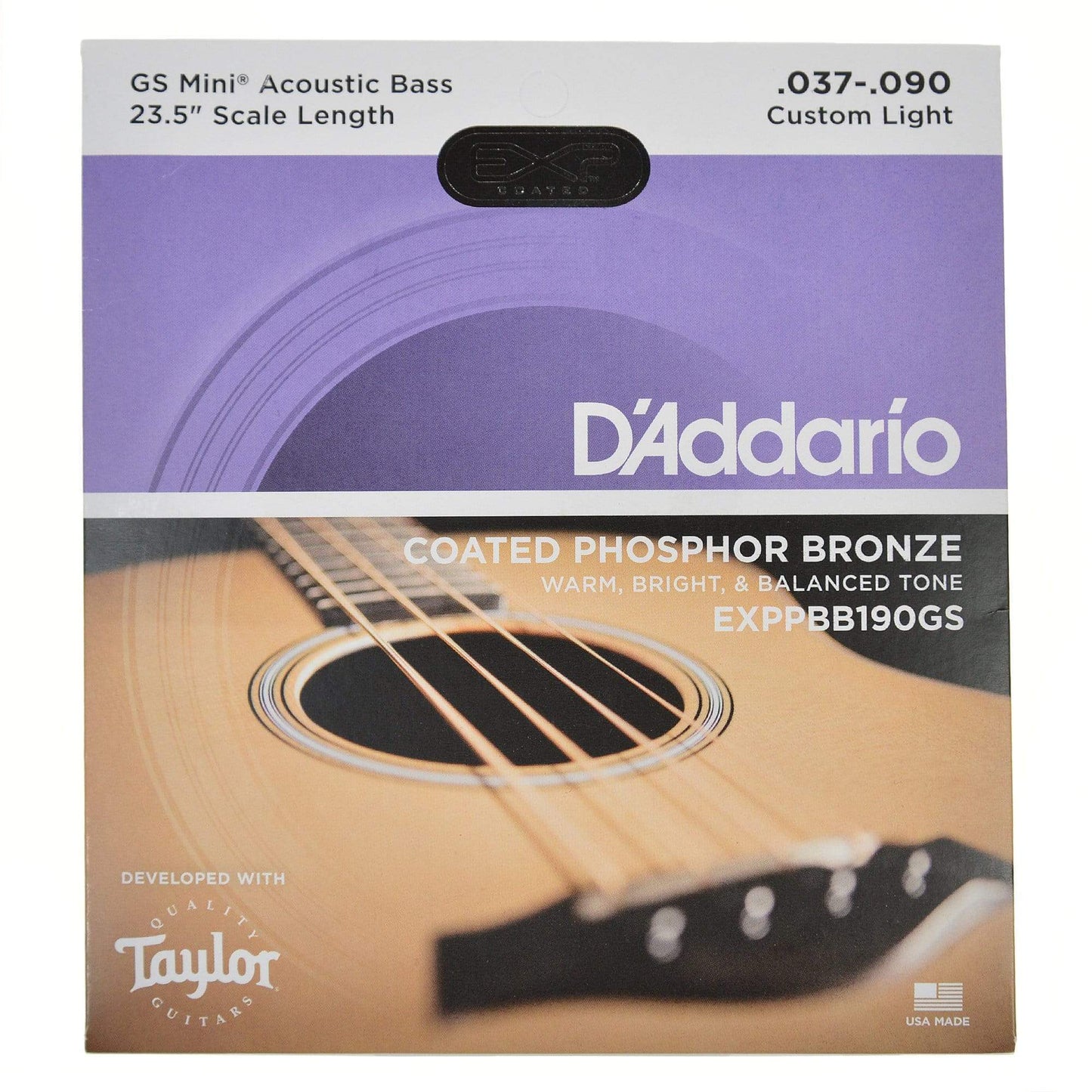D'Addario Custom Light Strings For Taylor GS Mini-e Bass Accessories / Strings / Bass Strings
