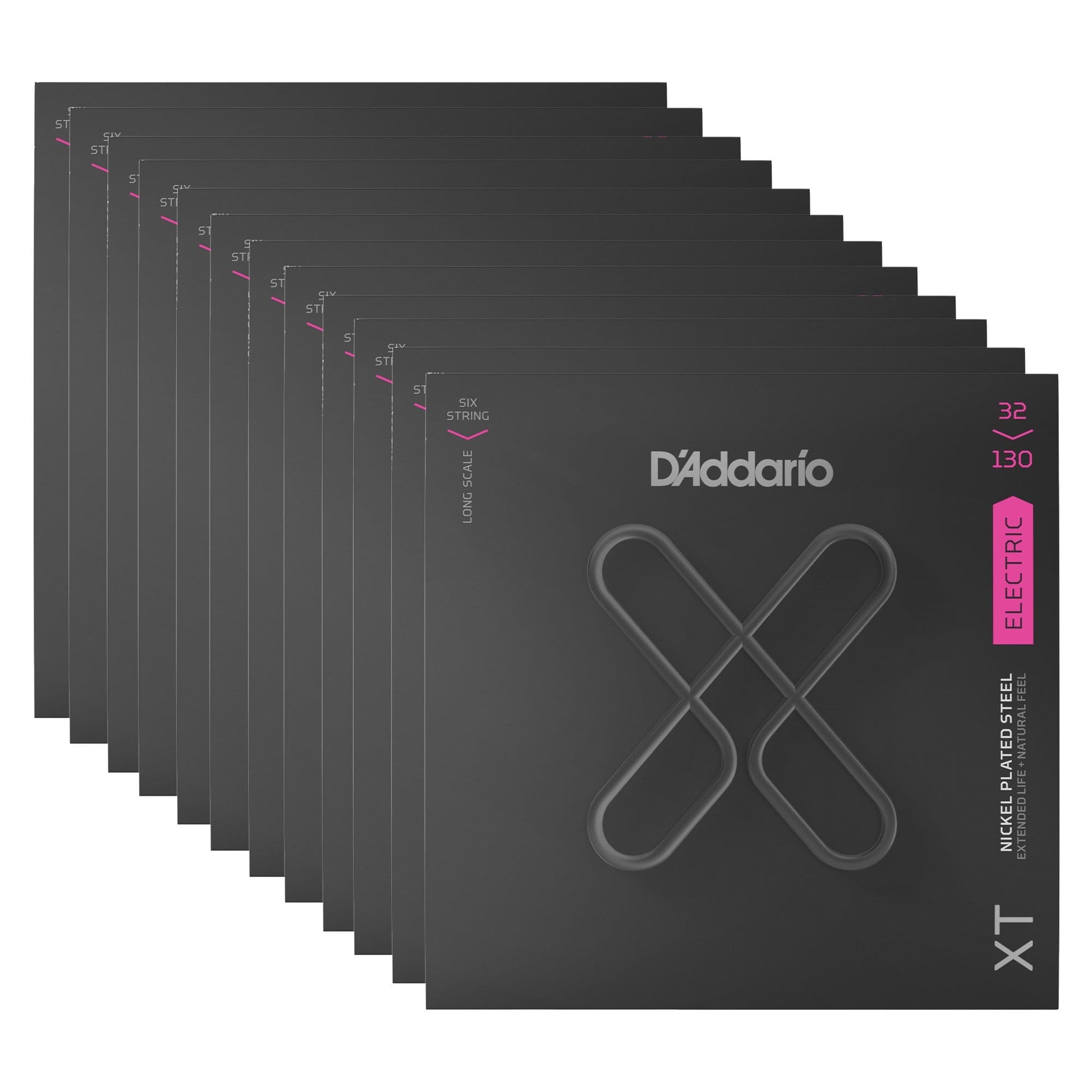D'Addario XT Nickel 6-String Electric Bass Regular Light 32-130 12 Pack Bundle Accessories / Strings / Bass Strings
