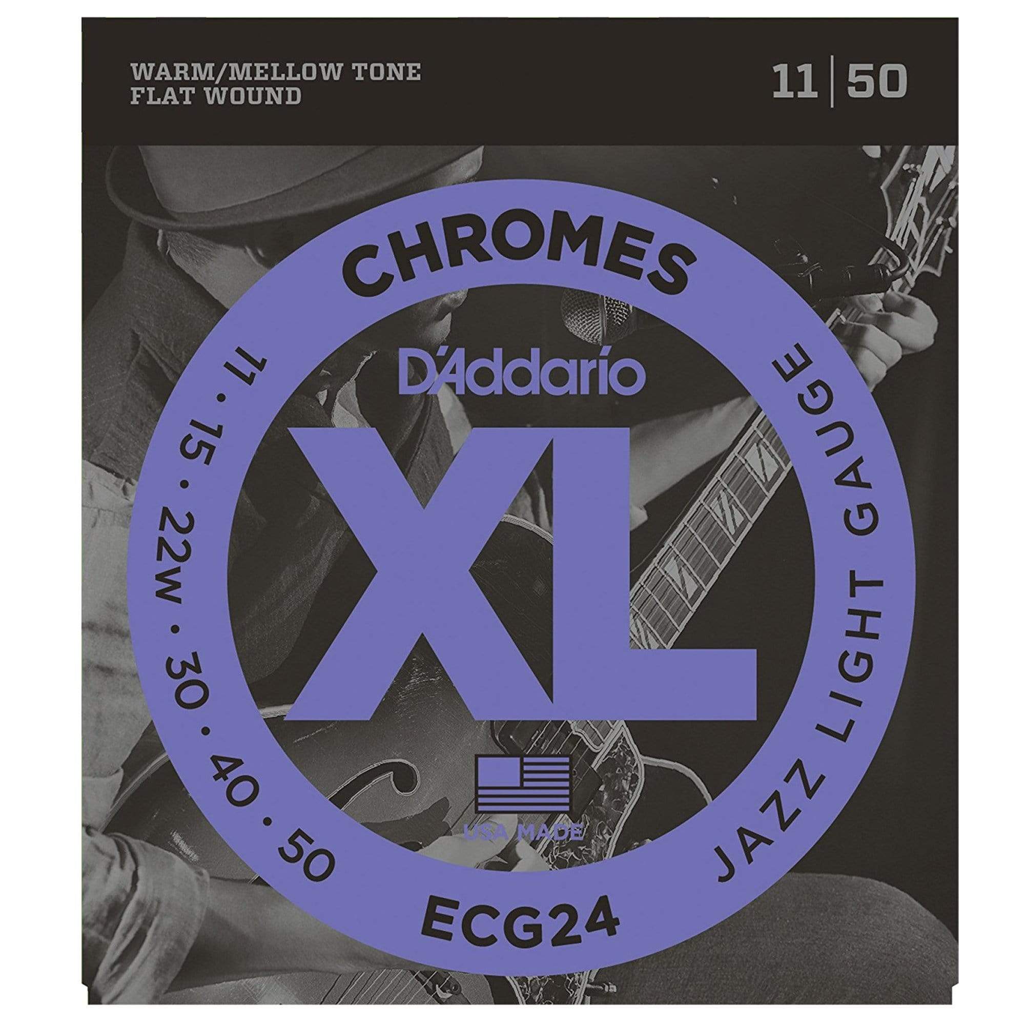 D'Addario ECG24 Chromes Ribbon Wound 11-50 (3 Pack Bundle) Accessories / Strings / Guitar Strings