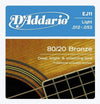 D'Addario EJ11 80/20 Bronze Light 12-53 Acoustic Guitar Strings Accessories / Strings / Guitar Strings