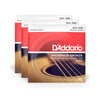 D'Addario EJ17 Acoustic Phosphor Bronze Medium 13-56 3 Pack Bundle Accessories / Strings / Guitar Strings