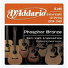 D'Addario EJ41 12-String Phosphor Bronze Extra Light Acoustic Guitar Strings 9-45/26 Accessories / Strings / Guitar Strings
