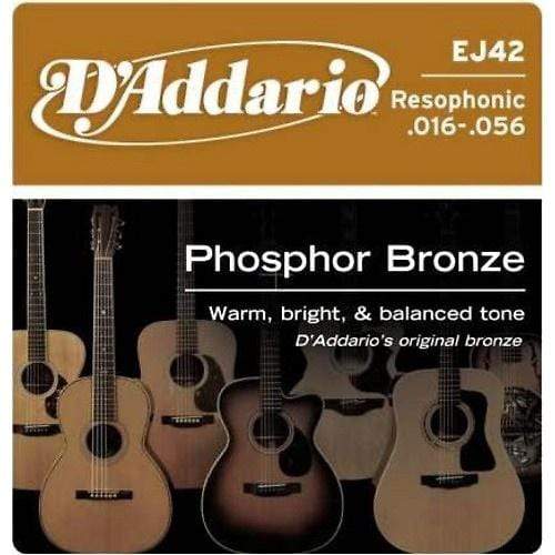 D'Addario EJ42 Resophonic Phosphor Bronze 16-56 Accessories / Strings / Guitar Strings