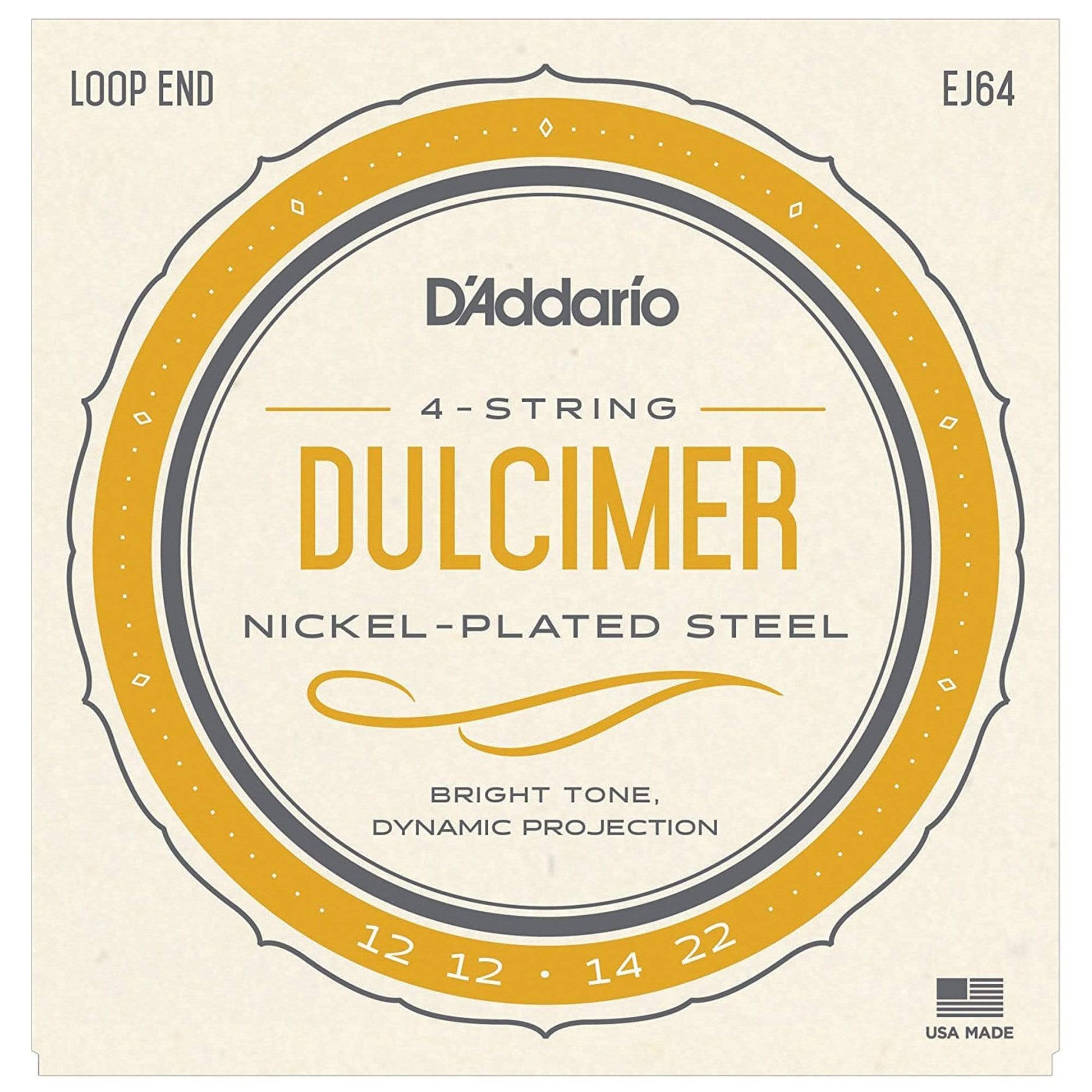 D'Addario EJ64 4-String Dulicmer Loop End 12-22 Accessories / Strings / Guitar Strings
