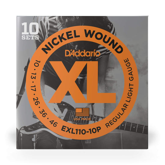 D'Addario EXL110-10P Electric Light 10-46 10-Pack Accessories / Strings / Guitar Strings