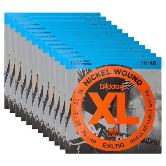 D'Addario EXL110 Electric 10-46 12 Pack Bundle Accessories / Strings / Guitar Strings