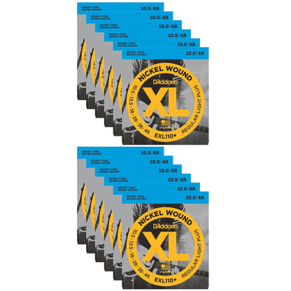 D'Addario EXL110+ Electric 10.5-48 (12 Pack Bundle) Accessories / Strings / Guitar Strings