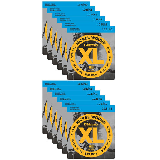 D'Addario EXL110+ Electric 10.5-48 (12 Pack Bundle) Accessories / Strings / Guitar Strings
