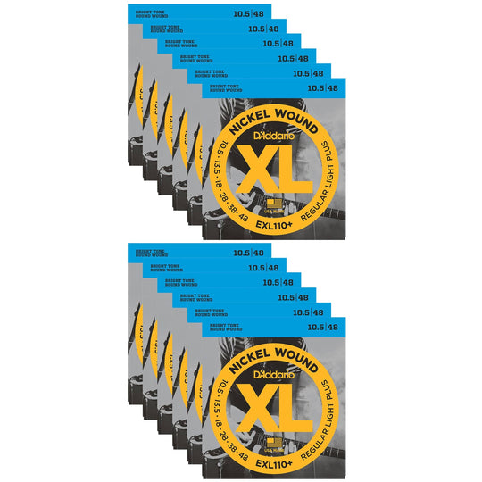 D'Addario EXL110+ Electric 10.5-48 (12 Pack Bundle) Accessories / Strings / Guitar Strings