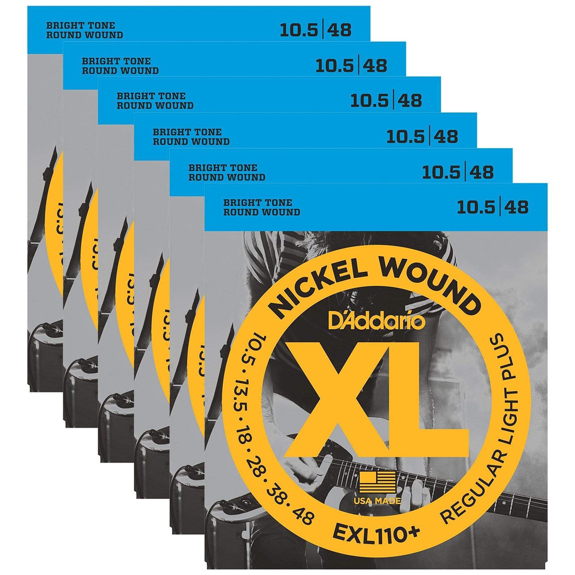 D'Addario EXL110+ Electric 10.5-48 (6 Pack Bundle) Accessories / Strings / Guitar Strings