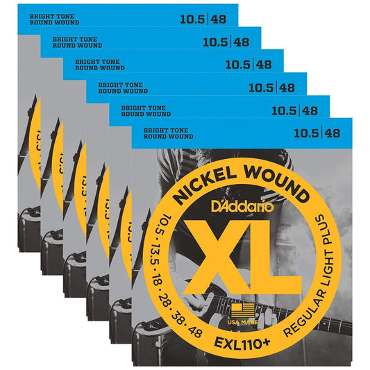D'Addario EXL110+ Electric 10.5-48 (6 Pack Bundle) Accessories / Strings / Guitar Strings