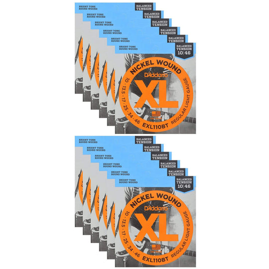 D'Addario EXL110BT Balanced Tension Electric 10-46 Regular Light (12 Pack Bundle) Accessories / Strings / Guitar Strings