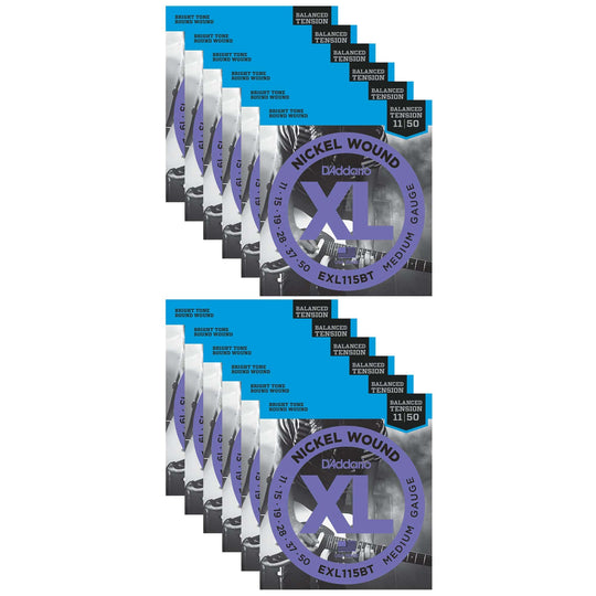 D'Addario EXL115BT Balanced Tension Electric 11-50 Medium (12 Pack Bundle) Accessories / Strings / Guitar Strings