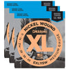 D'Addario EXL115W Electric 11-49 w/Wound 3rd (3 Pack Bundle) Accessories / Strings / Guitar Strings