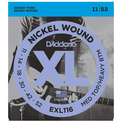 D'Addario EXL116 Electric Medium/Heavy 11-52 (6 Pack Bundle) Accessories / Strings / Guitar Strings