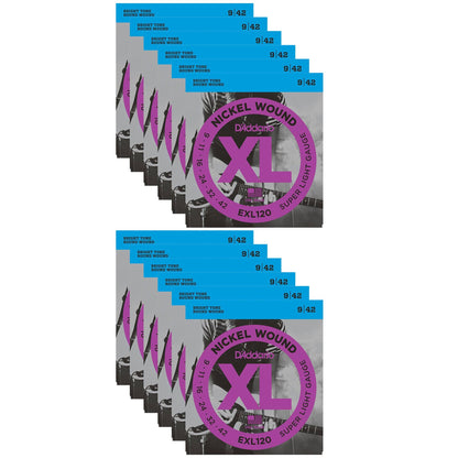 D'Addario EXL120 Electric 9-42 (12 Pack Bundle) Accessories / Strings / Guitar Strings
