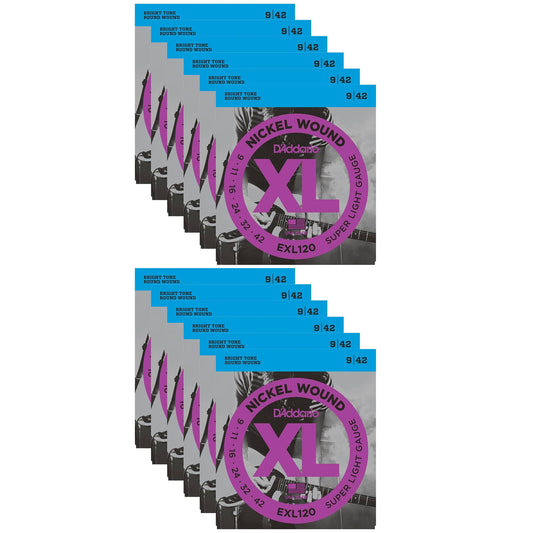 D'Addario EXL120 Electric 9-42 (12 Pack Bundle) Accessories / Strings / Guitar Strings