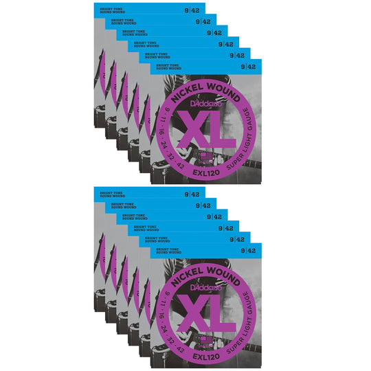 D'Addario EXL120 Electric 9-42 (12 Pack Bundle) Accessories / Strings / Guitar Strings