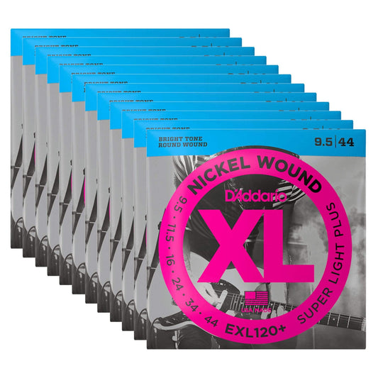 D'Addario EXL120+ Electric Super Light Plus 9.5-44 12 Pack Bundle Accessories / Strings / Guitar Strings