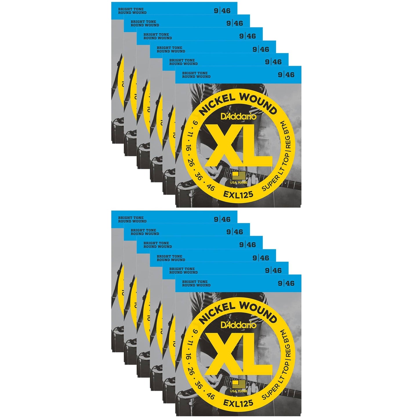 D'Addario EXL125 Electric 9-46 (12 Pack Bundle) Accessories / Strings / Guitar Strings
