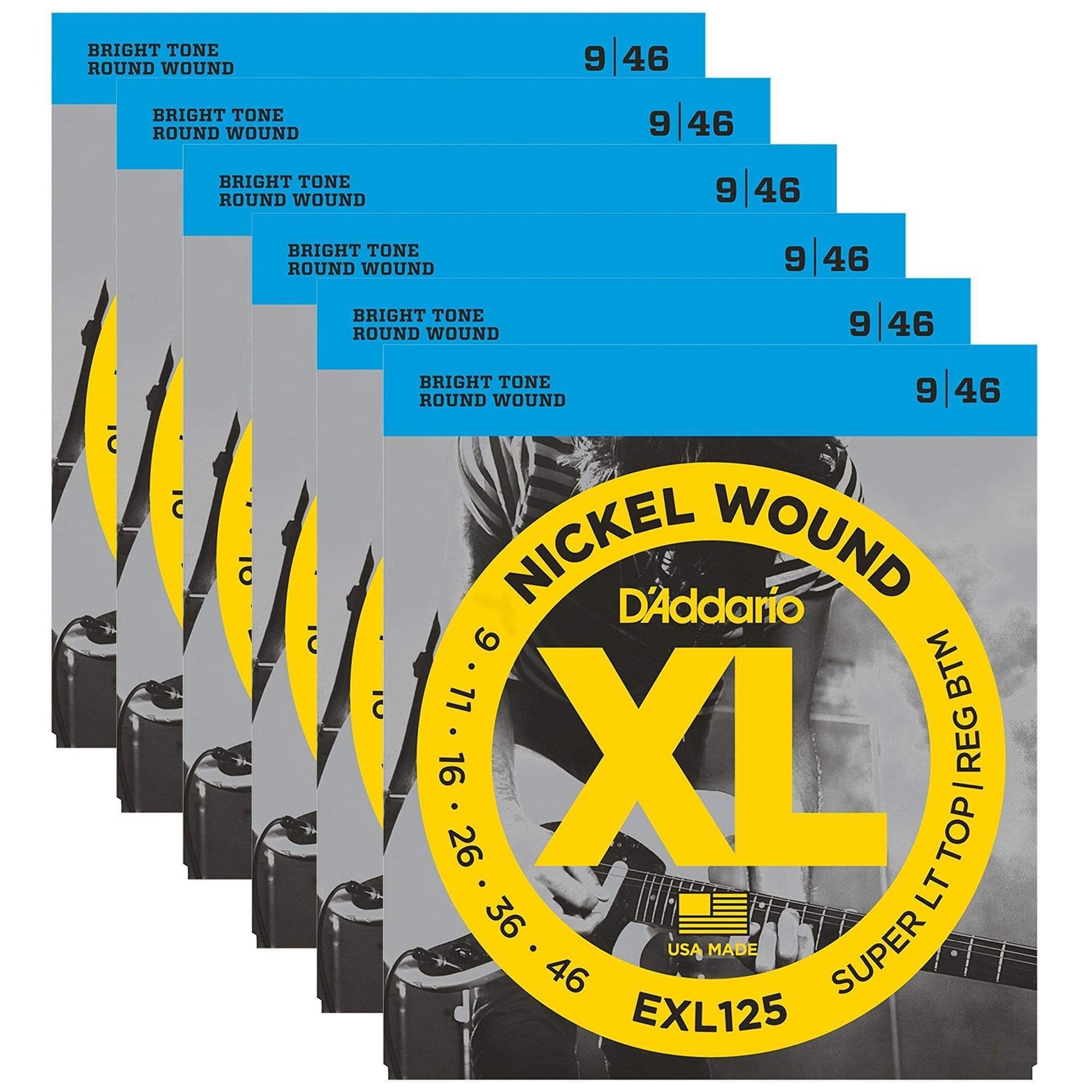 D'Addario EXL125 Electric 9-46 (6 Pack Bundle) Accessories / Strings / Guitar Strings