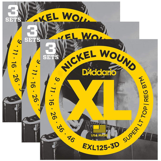 D'Addario EXL125 Electric 9-46 9-Pack Bundle Accessories / Strings / Guitar Strings