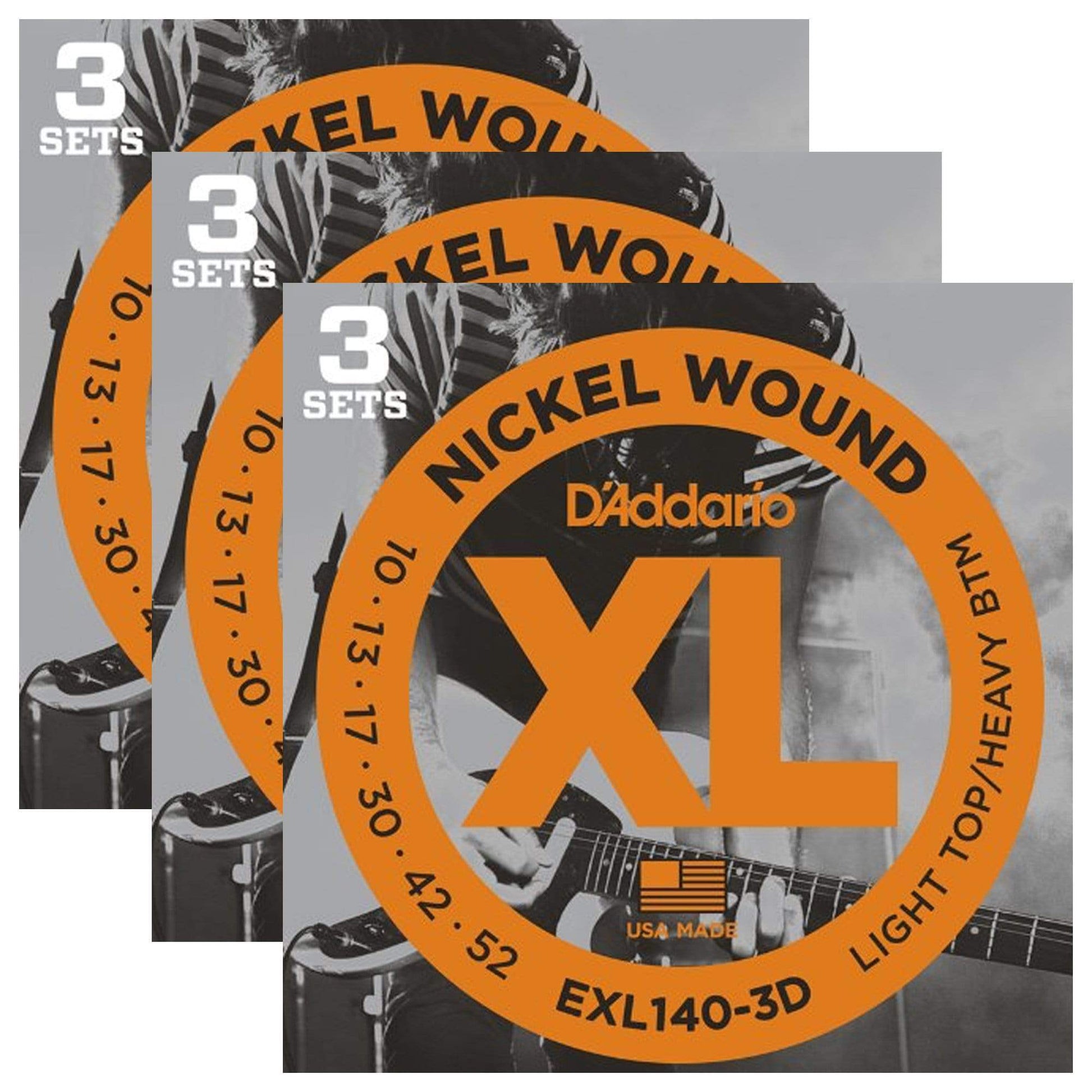 D'Addario EXL140 Electric 10-52 9-Pack Bundle Accessories / Strings / Guitar Strings