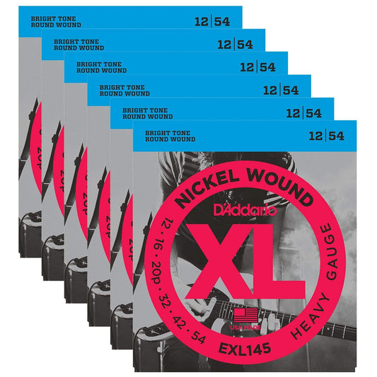 D'Addario EXL145 Electric Heavy 12-54 (6 Pack Bundle) Accessories / Strings / Guitar Strings