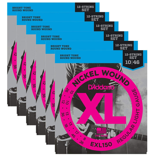 D'Addario EXL150 Electric 12-String 10-46/26 (6 Pack Bundle) Accessories / Strings / Guitar Strings