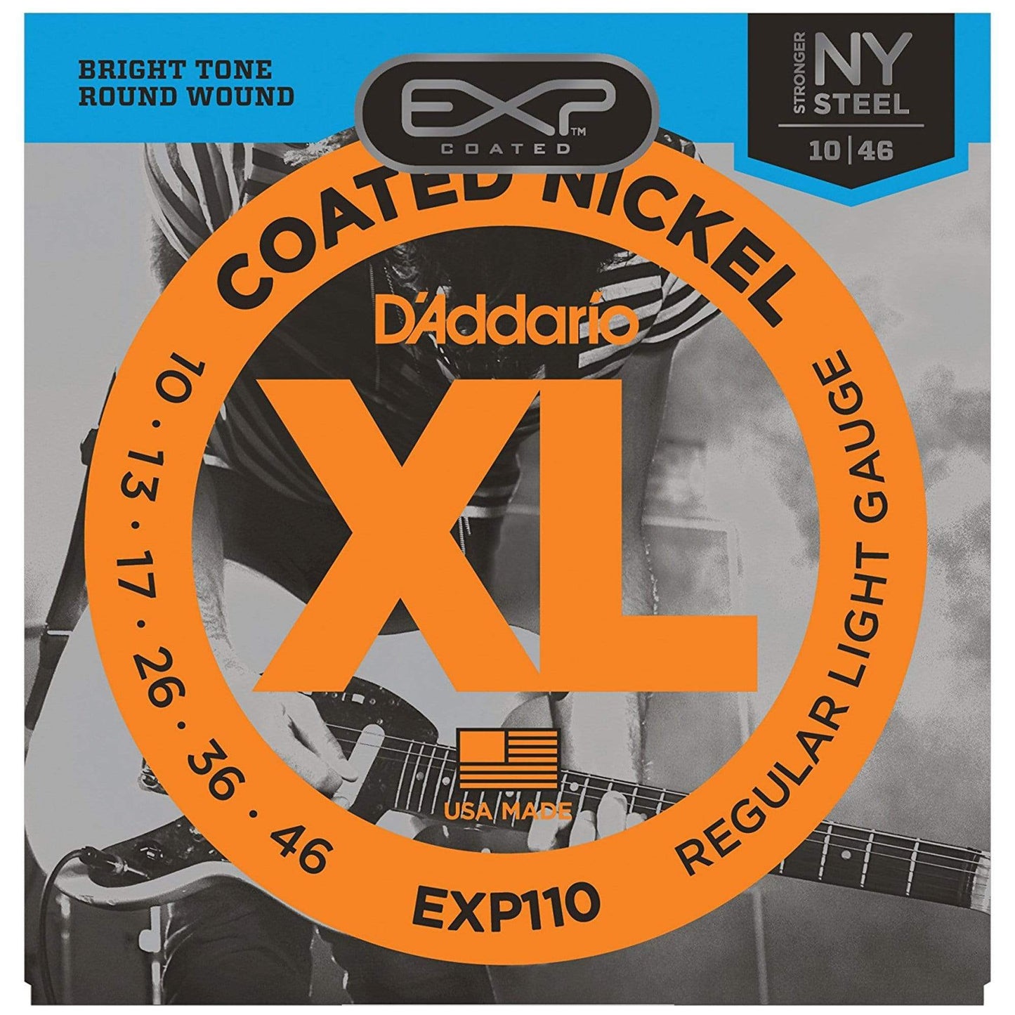 D'Addario EXP110 Electric Coated Light 10-46 Accessories / Strings / Guitar Strings
