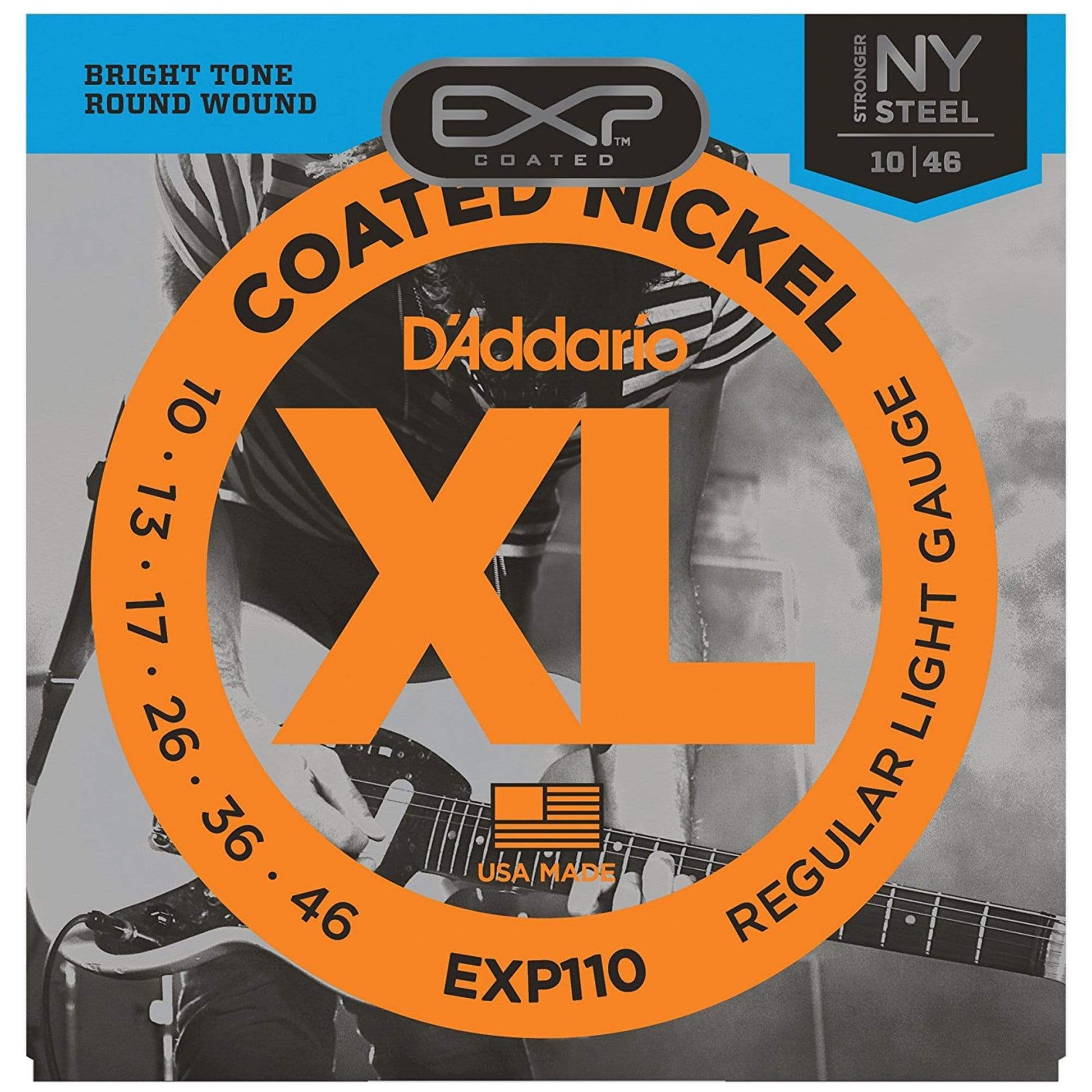 D'Addario EXP110 Electric Coated Light 10-46 Accessories / Strings / Guitar Strings