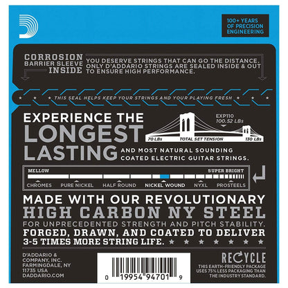 D'Addario EXP110 Electric Coated Light 10-46 Accessories / Strings / Guitar Strings