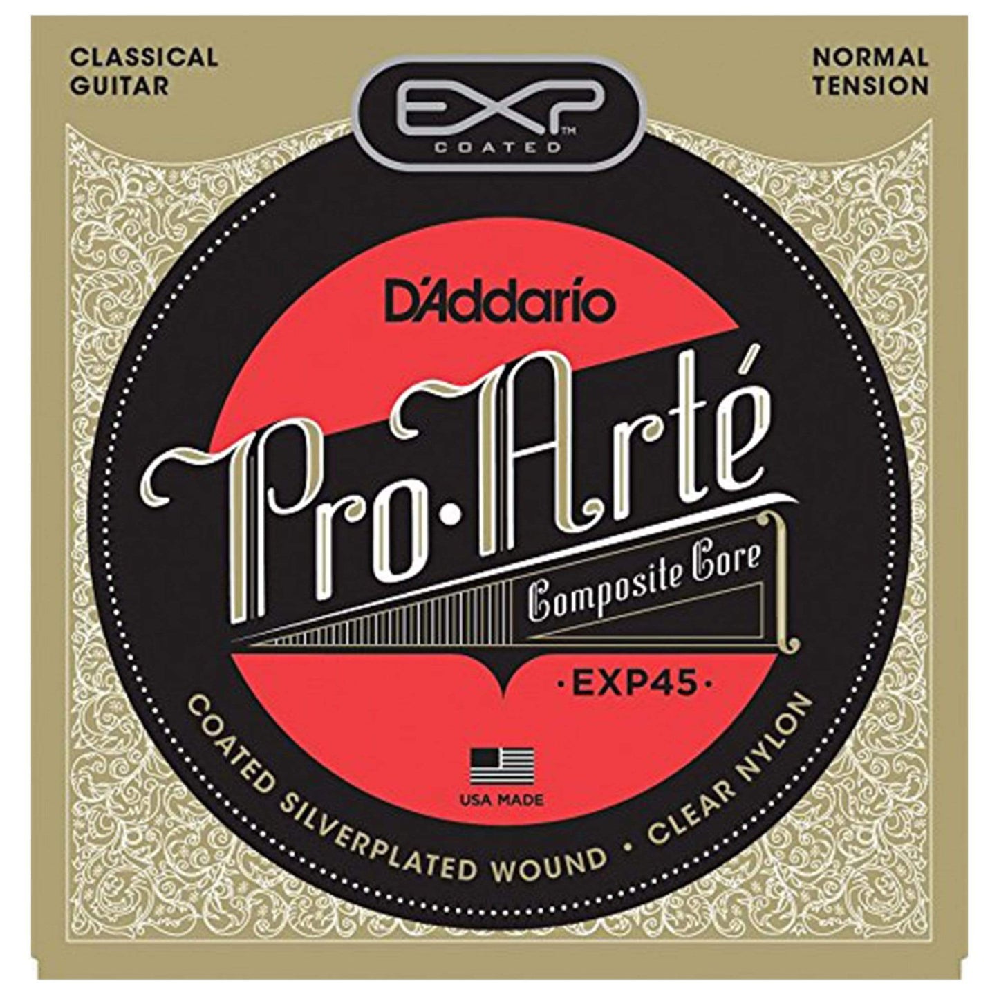 D'Addario EXP45 Pro-Arte Coated Normal Tension Accessories / Strings / Guitar Strings