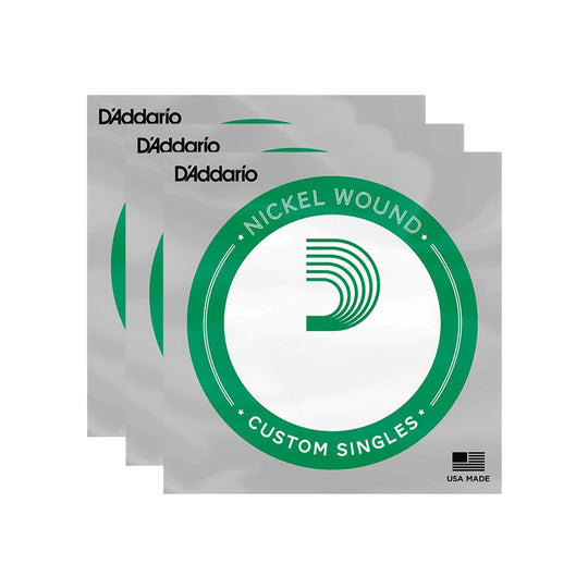D'Addario Nickel Wound Single String 049 3 Pack Bundle Accessories / Strings / Guitar Strings