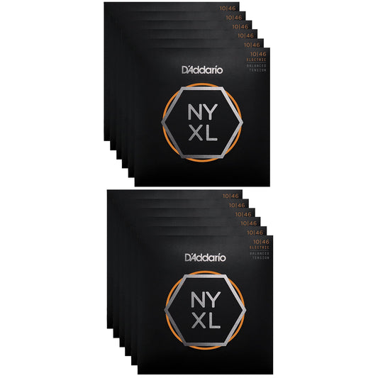 D'Addario NYXL Electric Guitar Strings Balanced Lite 10-46 (12 Pack Bundle) Accessories / Strings / Guitar Strings