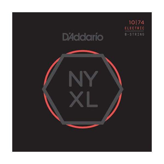 D'Addario NYXL Electric Guitar Strings Light Top/Heavy Bottom 8 String 10-74 Accessories / Strings / Guitar Strings