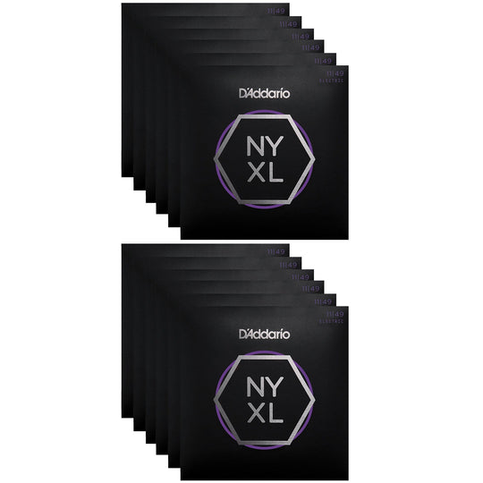 D'Addario NYXL Electric Guitar Strings Medium 11-49 (12 Pack Bundle) Accessories / Strings / Guitar Strings