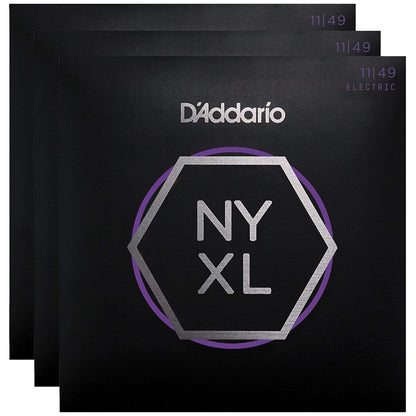 D'Addario NYXL Electric Guitar Strings Medium 11-49 (3 Pack Bundle) Accessories / Strings / Guitar Strings