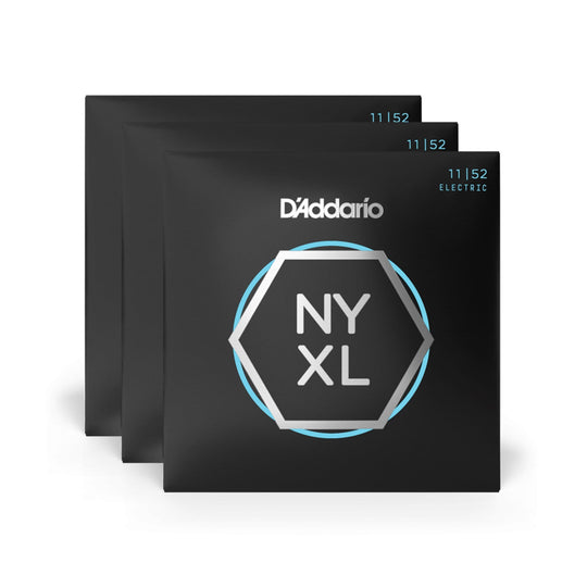 D'Addario NYXL Electric Guitar Strings Medium/Heavy 11-52 3 Pack Bundle Accessories / Strings / Guitar Strings